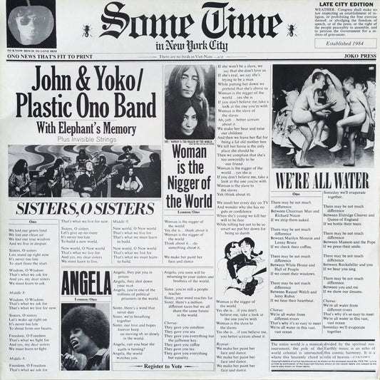 JOHN & YOKO / PLASTIC ONO BAND - Some Time In New York City (Pressage UK 1972)