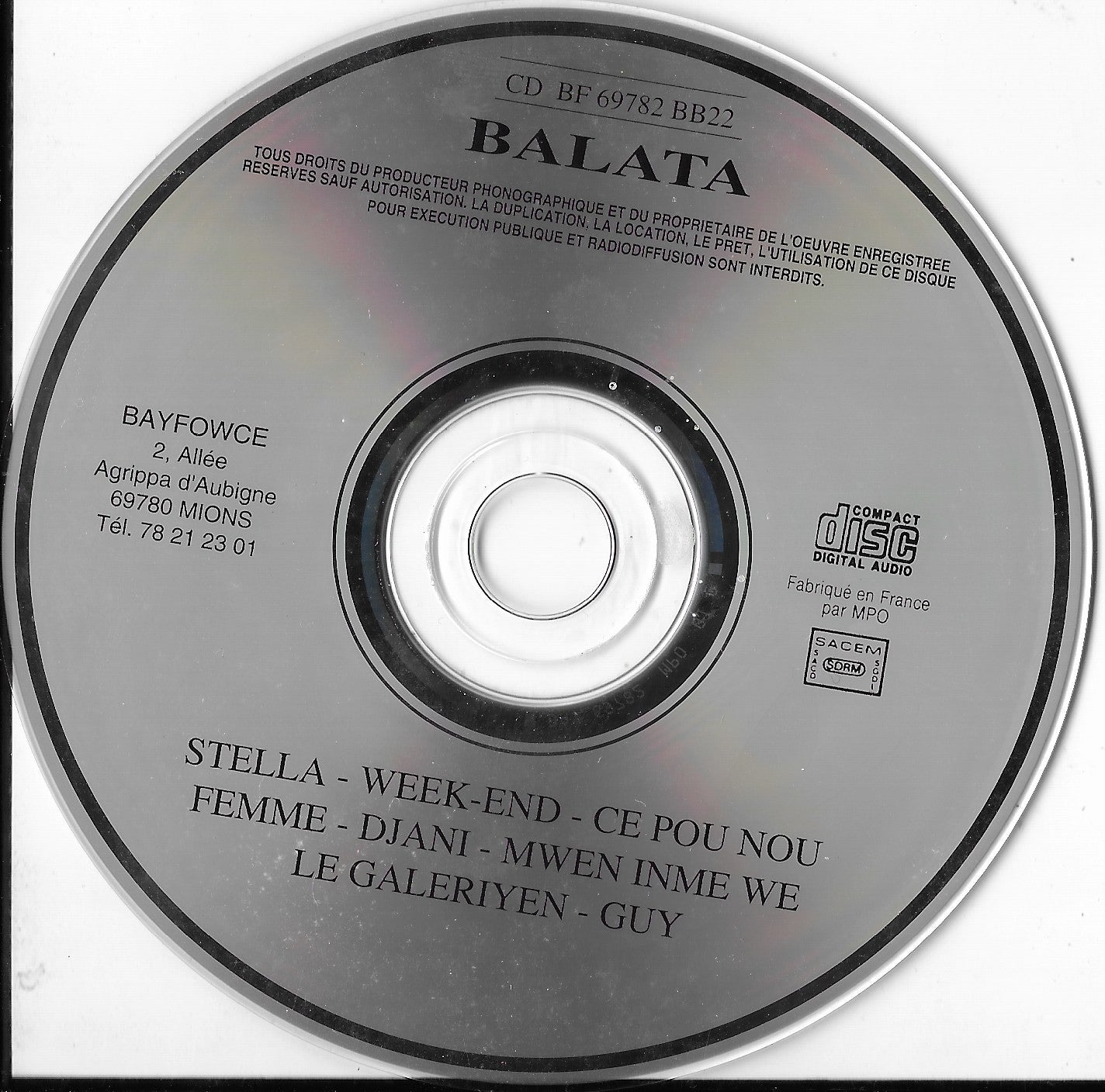 BALATA - Rien Que L'Amour