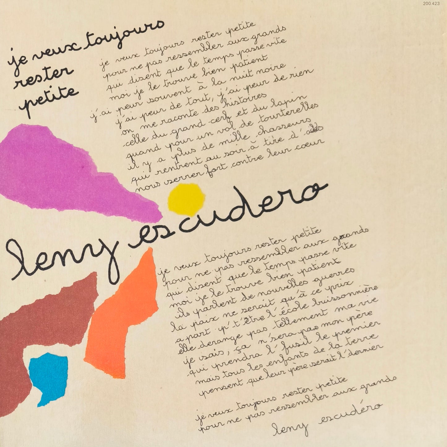 LENY ESCUDERO - Je Veux Toujours Rester Petite