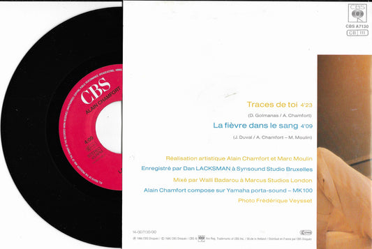 ALAIN CHAMFORT - Traces De Toi / La Fièvre Dans Le Sang