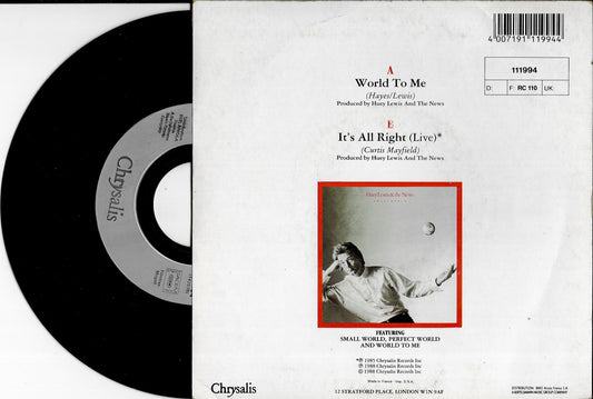 HUEY LEWIS & THE NEWS - World To Me