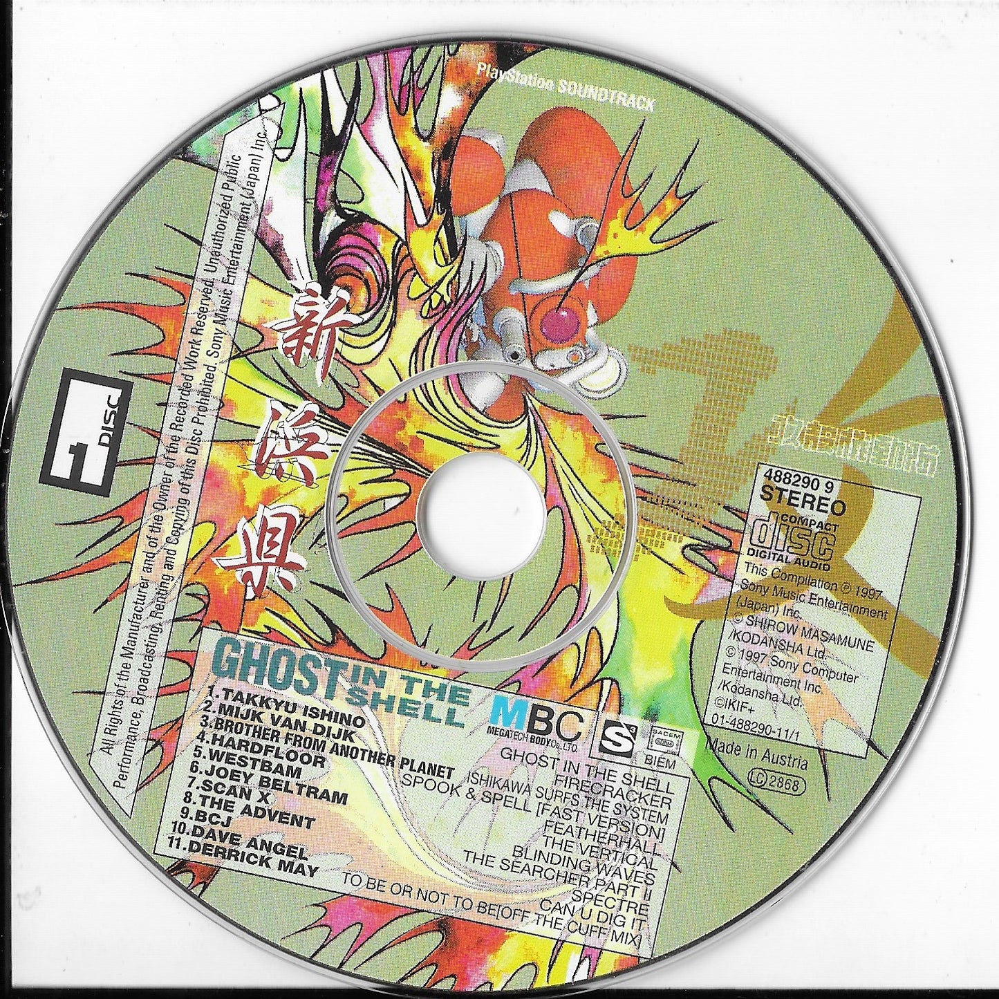 GHOST IN THE SHELL - Megatech Body.CD.,Ltd. PlayStation Soundtrack
