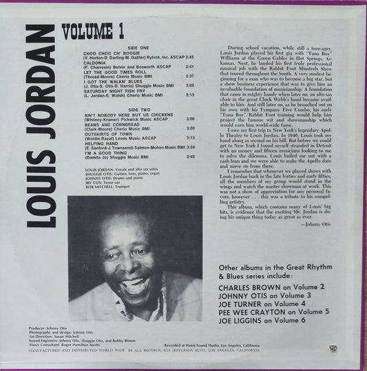 GREAT RHYTHM & BLUES - Volume 1 - Louis Jordan