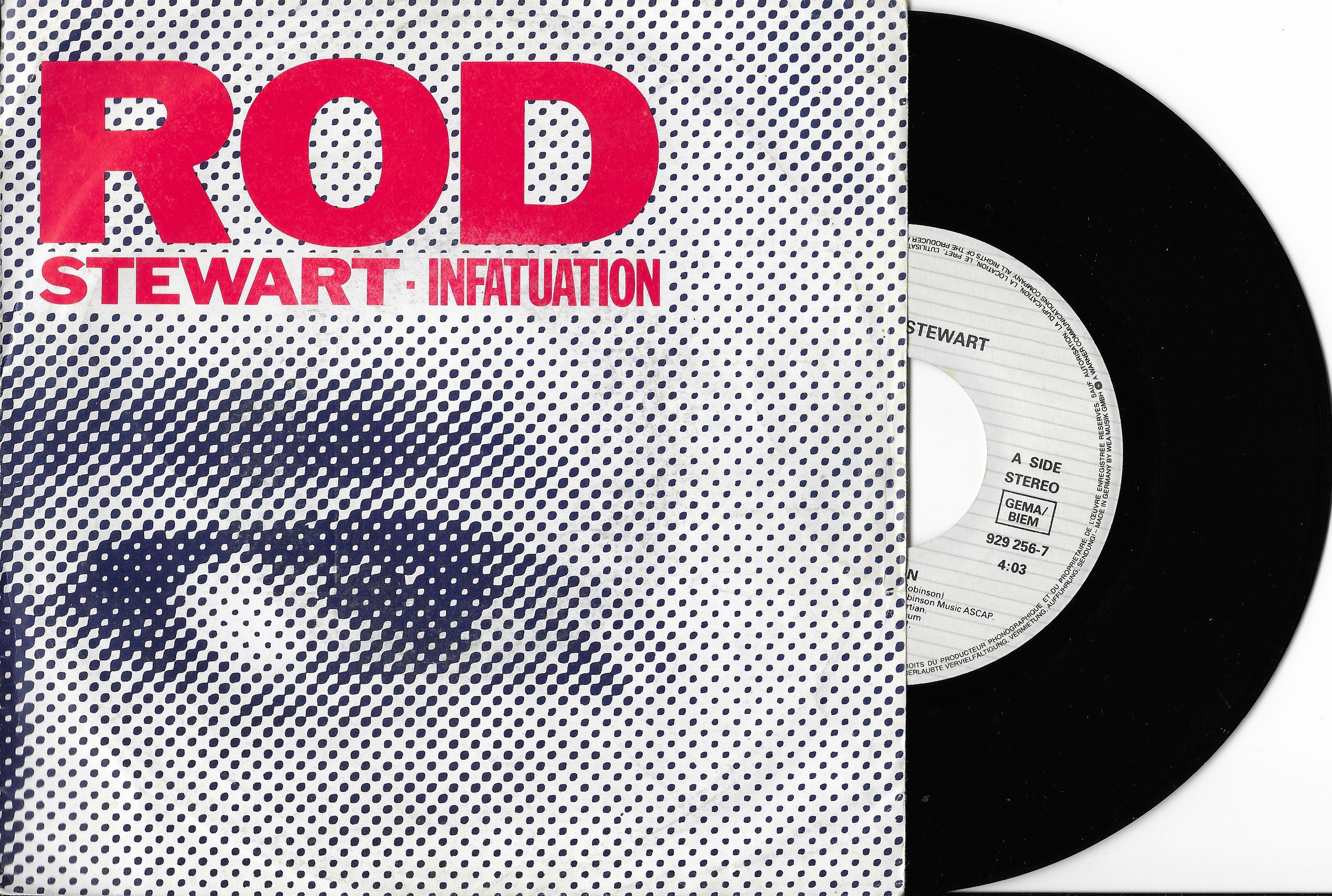 Disque Vinyle 45 tours Occasion - ROD STEWART - Infatuation – digg'O'vinyl