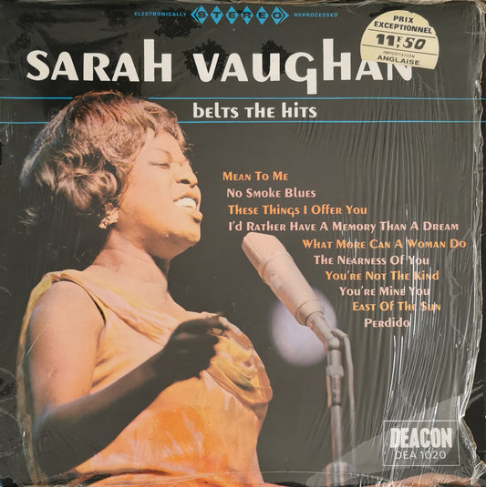 SARAH VAUGHAN - Belts The Hits