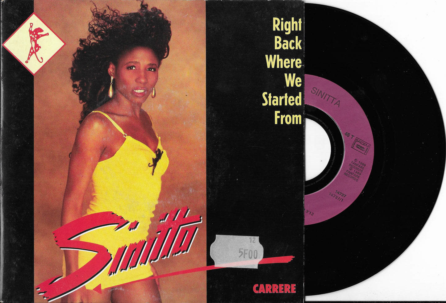SINITTA - Right Back Where We Started From