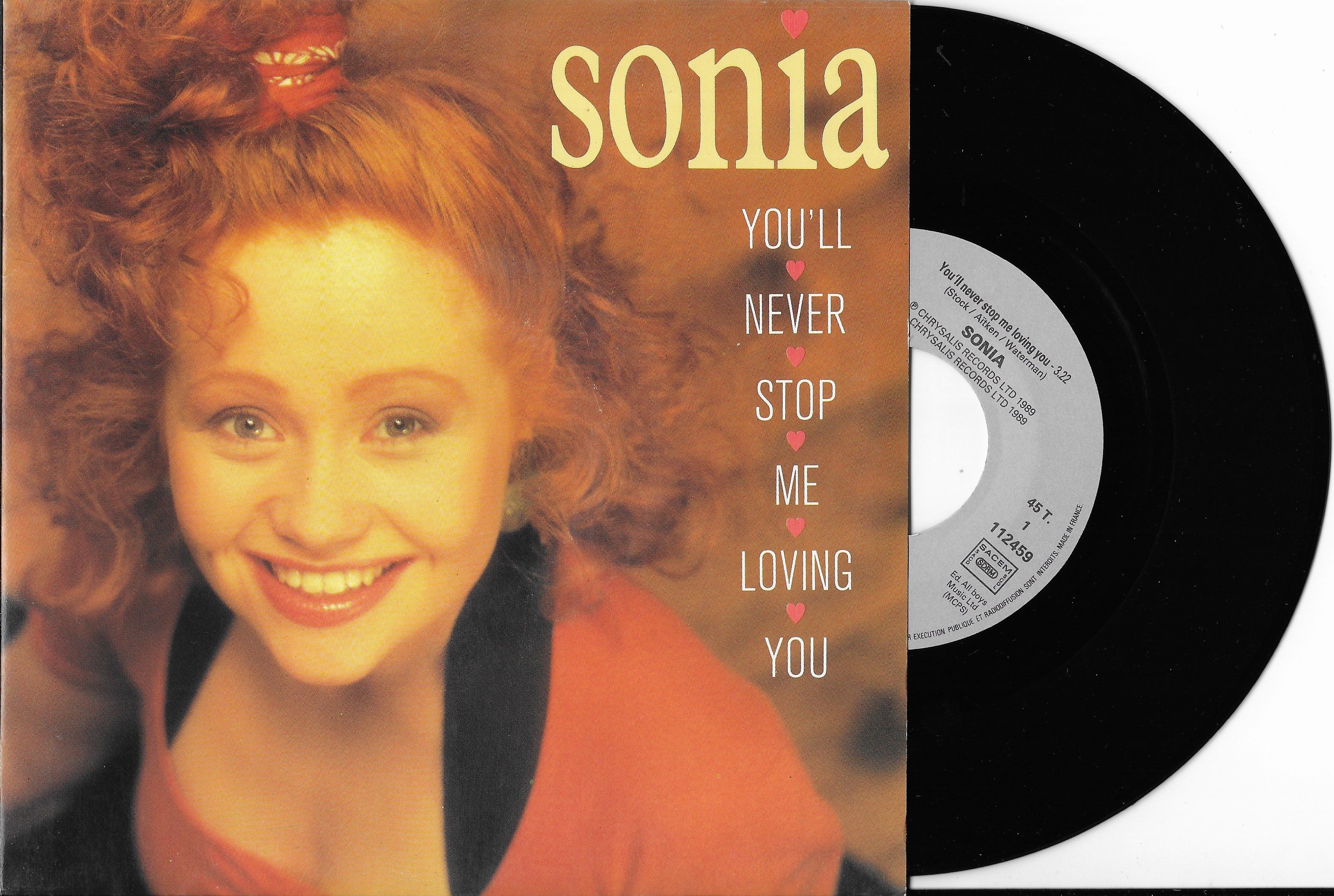 SONIA You ll Never Stop Me Loving You Disque Vinyle 45 Tours sonia-you-ll-never-stop-me-loving-you-disque-vinyle-45-tours