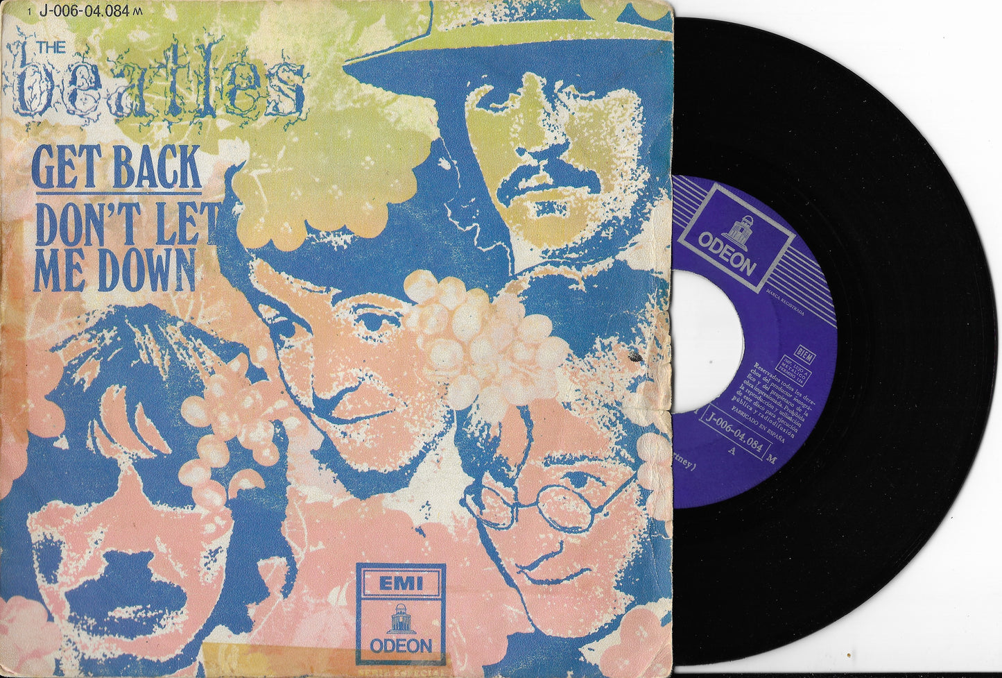 THE BEATLES Con BILLY PRESTON -  Get Back / Don't Let Me Down (Pressage Espagnol)