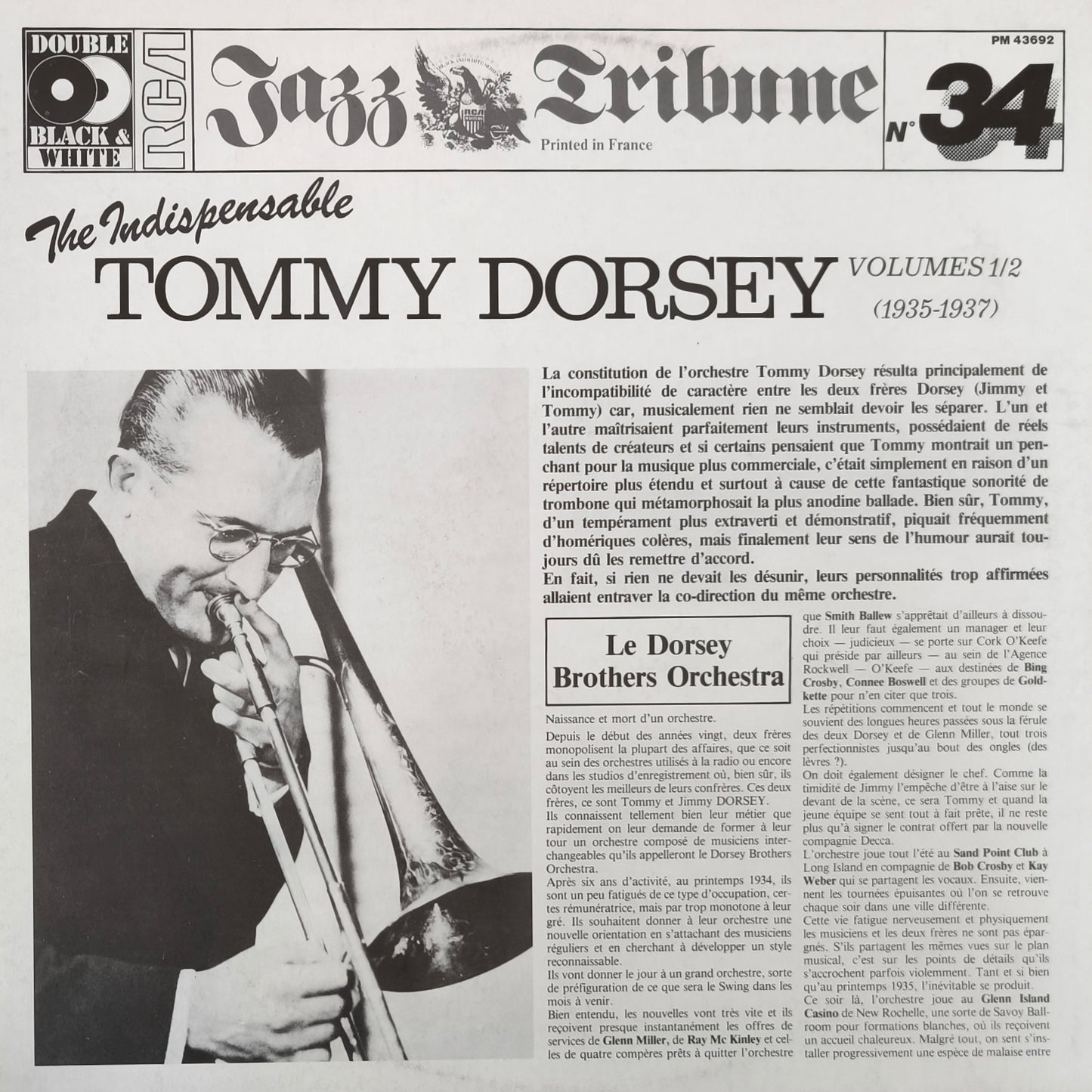 TOMMY DORSEY - The Indispensable Tommy Dorsey Volumes 1/2 (1935-1937)