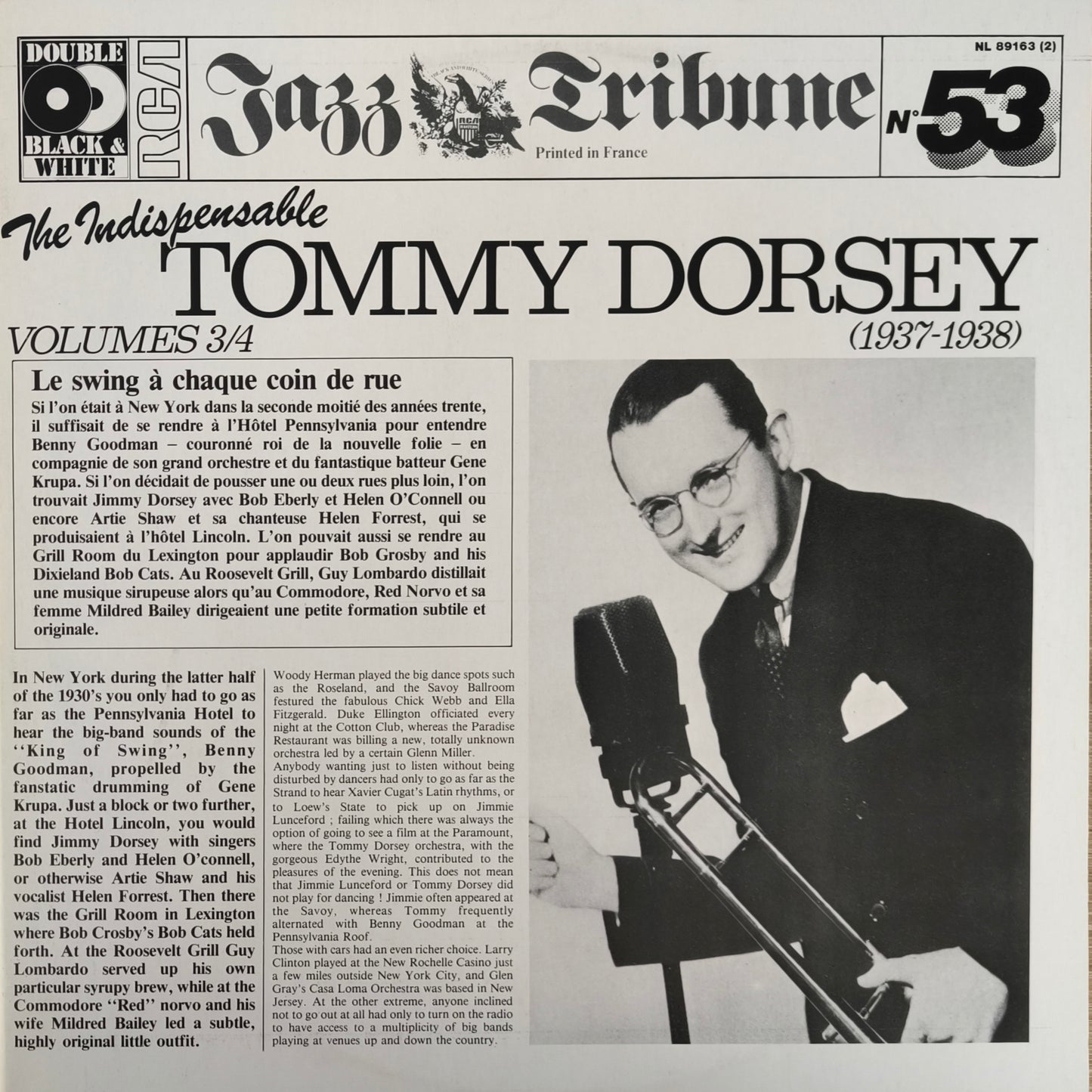 TOMMY DORSEY - The Indispensable Tommy Dorsey Volumes 3/4 (1937-1938)