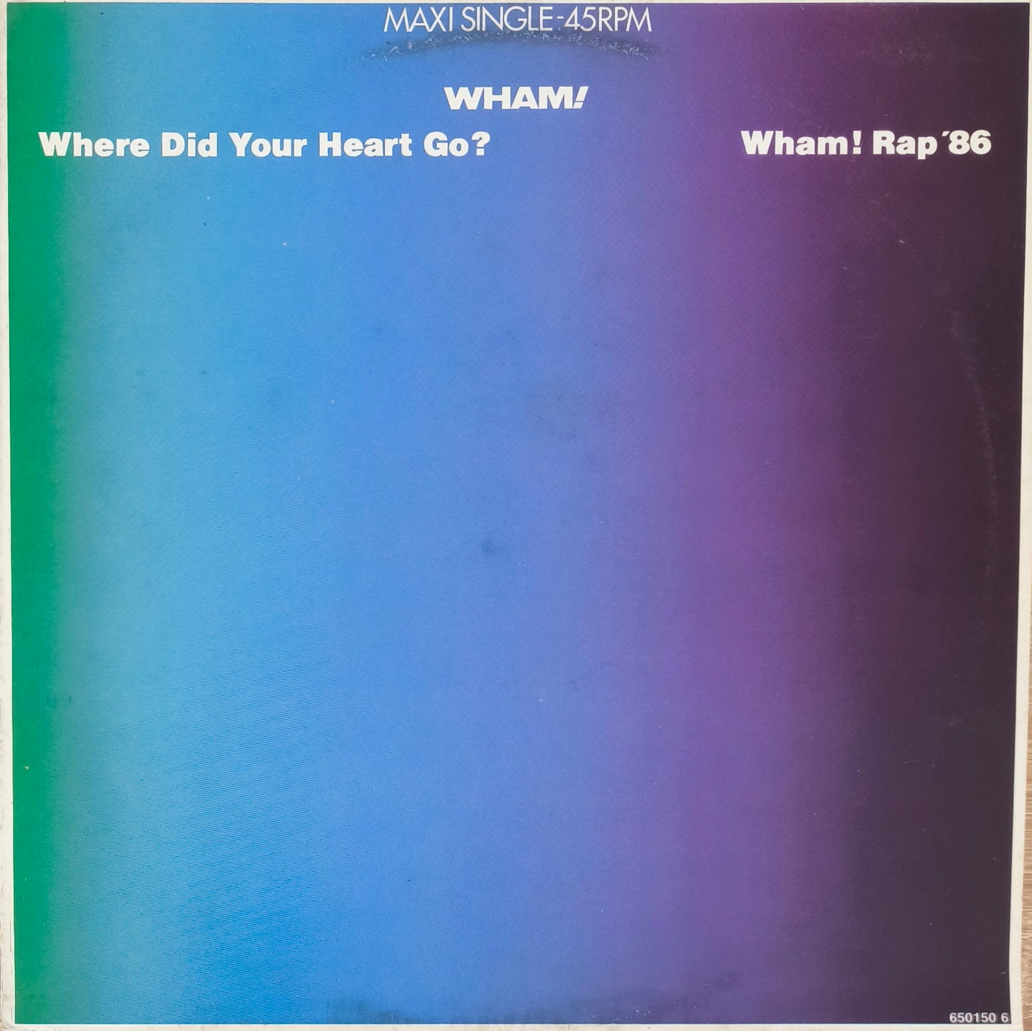 WHAM! - Where Did Your Heart Go? / Wham! Rap '86