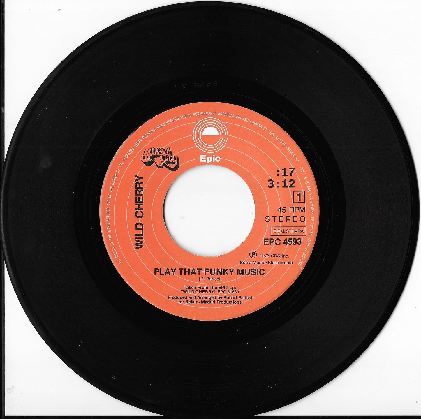 WILD CHERRY - Play That Funky Music