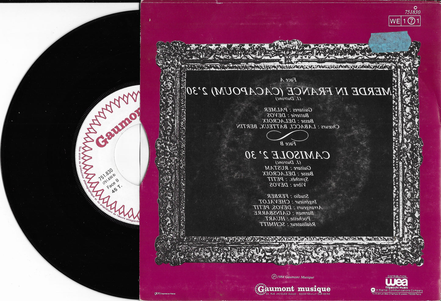 JACQUES DUTRONC - Merde In France