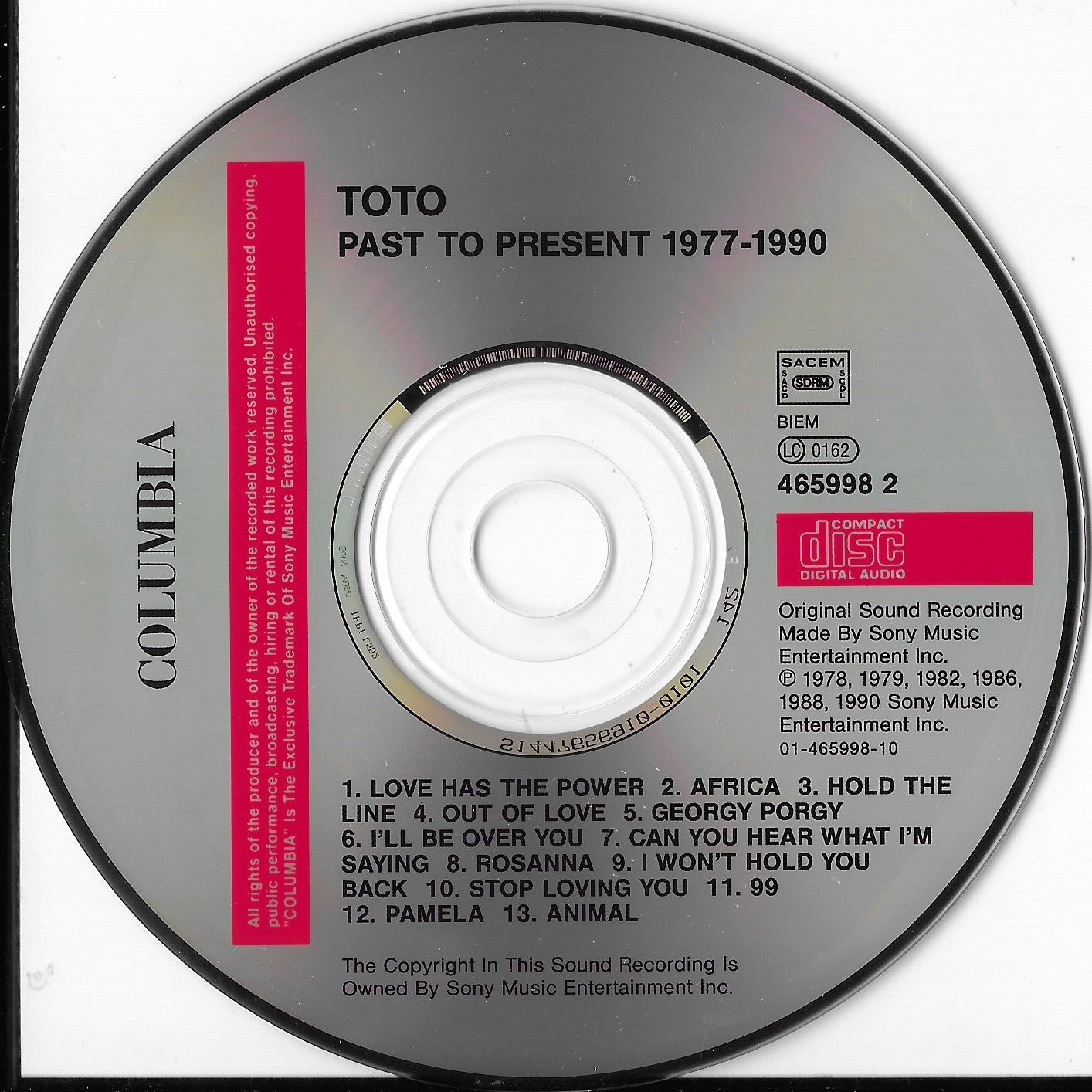 TOTO - Past To Present 1977-1990