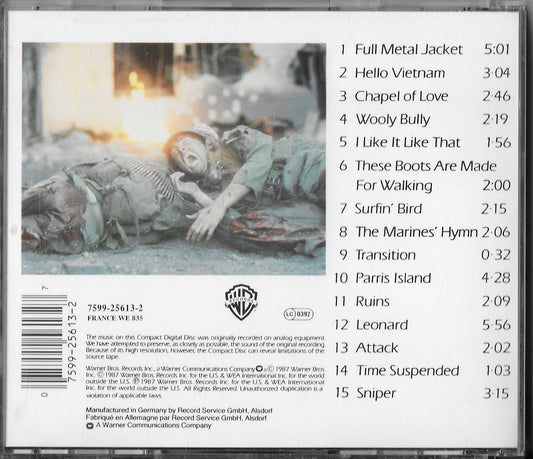 STANLEY KUBRICK'S FULL METAL JACKET - Original Motion Picture Soundtrack