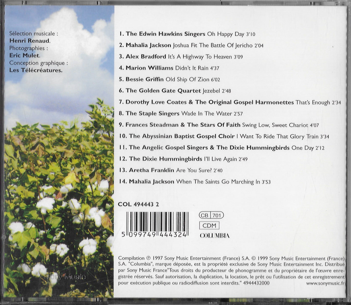 L'AME DU GOSPEL (LA LUMIERE DU PEUPLE NOIR)