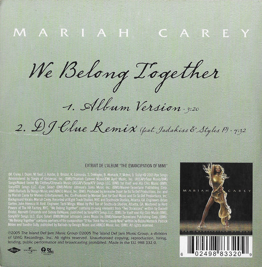 MARIAH CAREY - We Belong Together