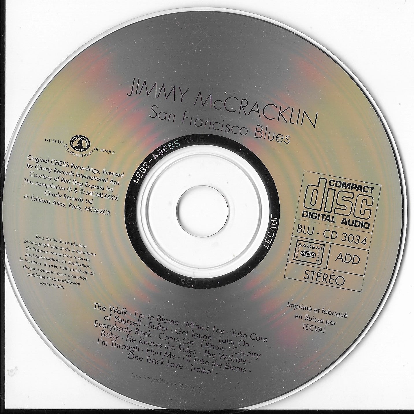 JIMMY McCRACKLIN - San Francisco Blues