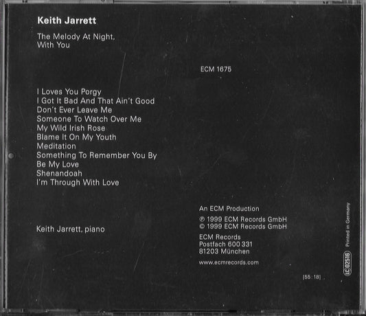 KEITH JARRETT - The Melody At Night, With You