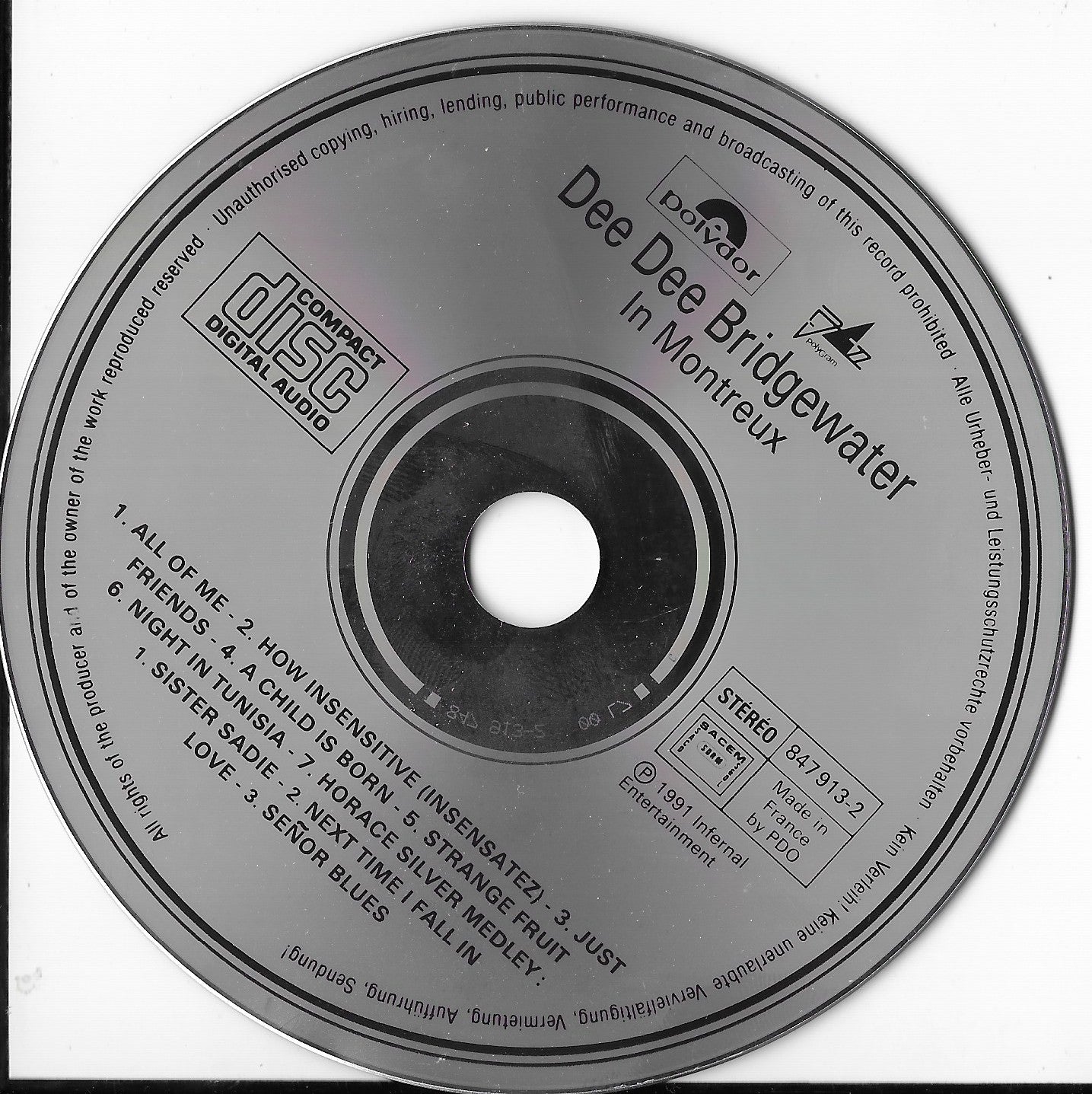 DEE DEE BRIDGWATER - In Montreux