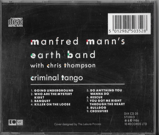 MANFRED MANN'S EARTH BAND with CHRIS THOMPSON - Criminal Tango