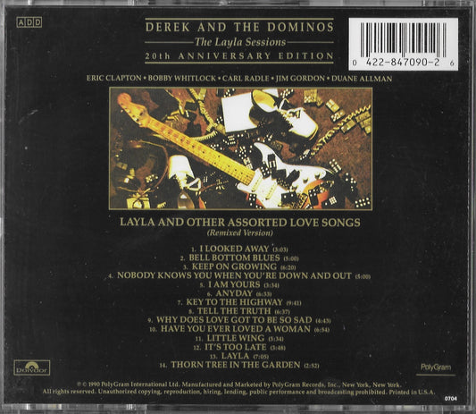 DEREK AND THE DOMINOS - Layla And Other Assorted Love Songs (The Layla Sessions - 20th Anniversary Edition)
