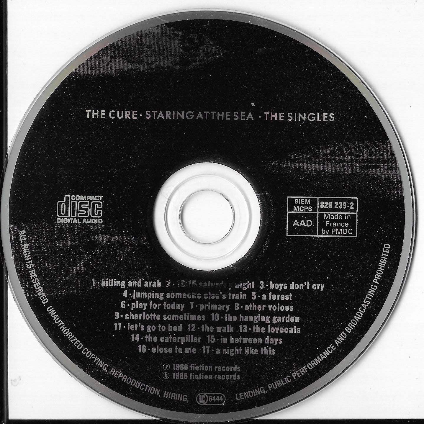 THE CURE - Staring At The Sea · The Singles