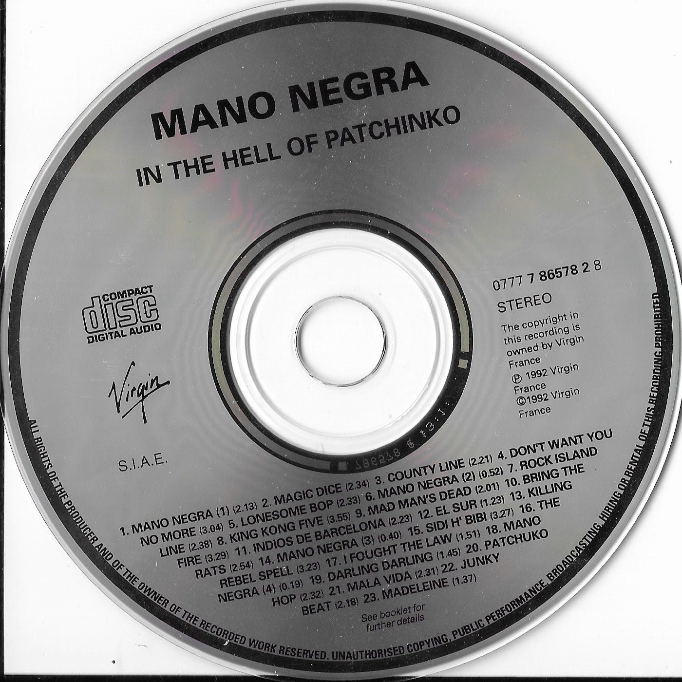 MANO NEGRA - In The Hell Of Patchinko