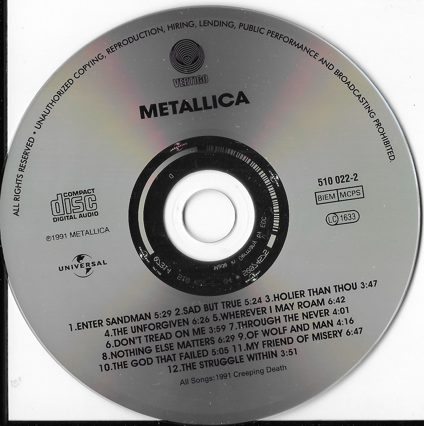 METALLICA - Metallica