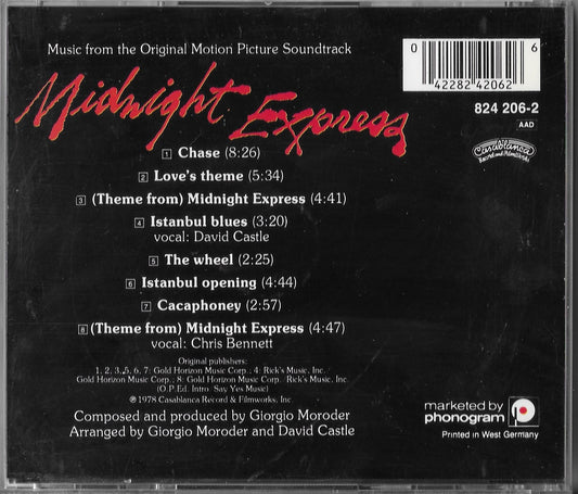 GIORGIO MORODER - Midnight Express (Music From The Original Motion Picture Soundtrack)