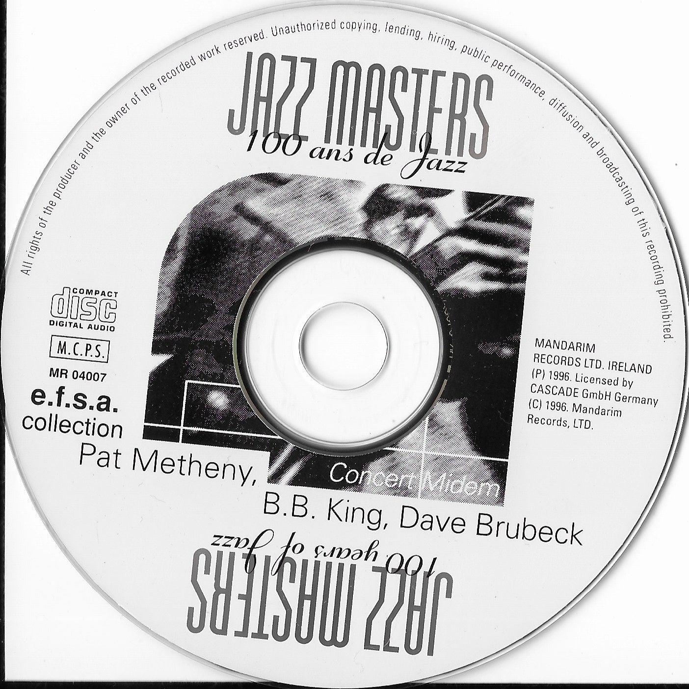 PAT METHENY, B.B. KING, DAVE BRUBECK - Jazz Masters (100 Ans De Jazz) - Concert Midem