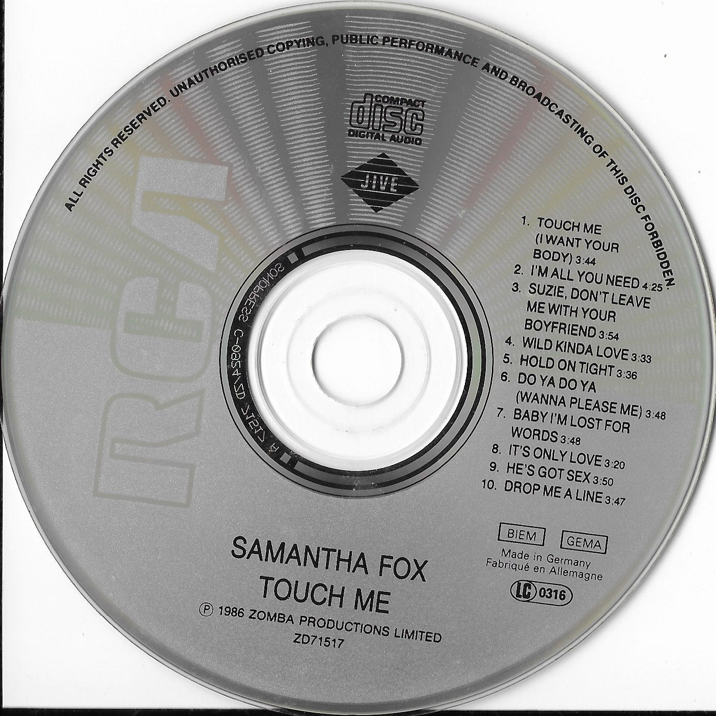 SAMANTHA FOX - Touch Me