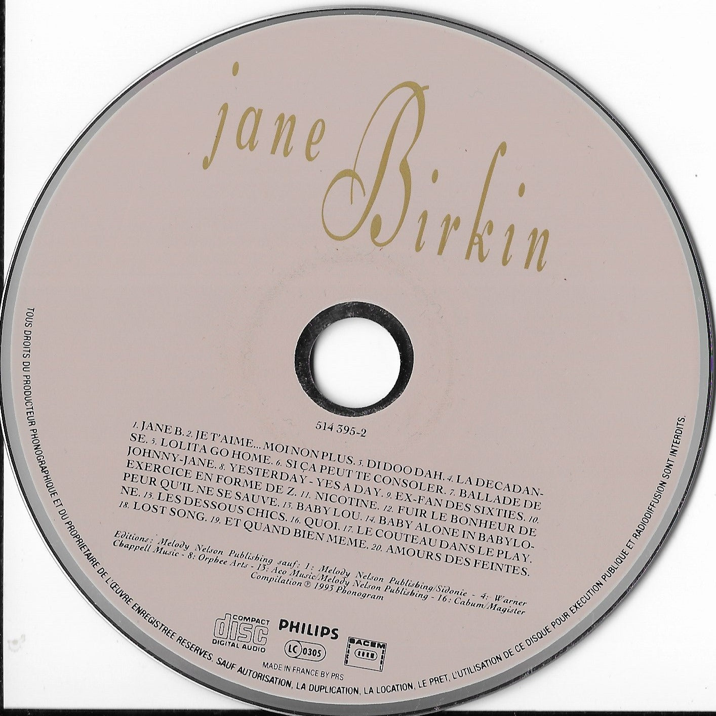 JANE BIRKIN - Jane B.