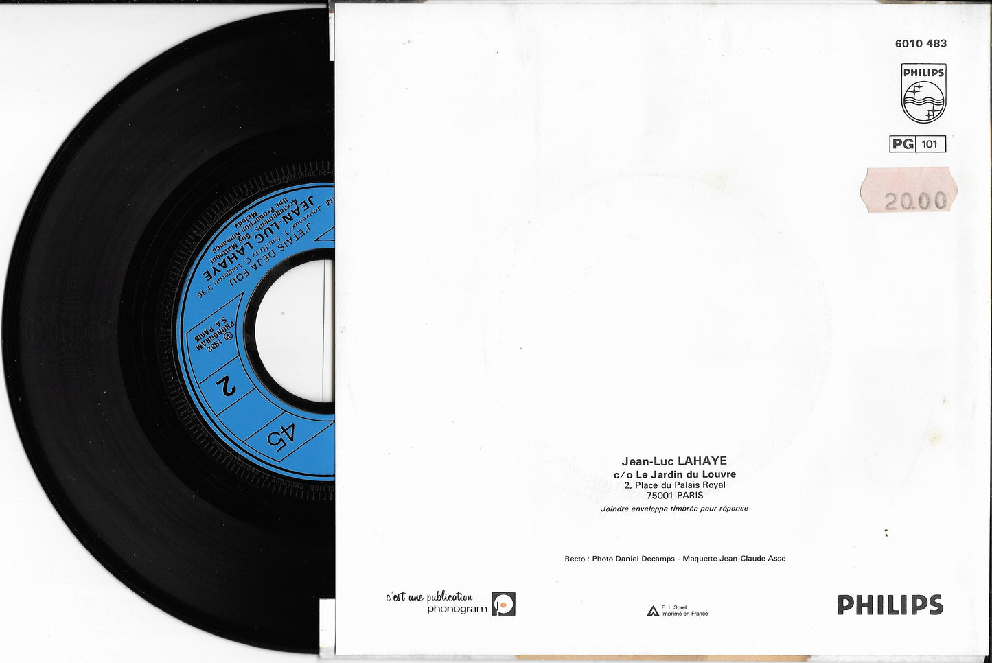 JEAN LUC LAHAYE - Femme Que J'aime