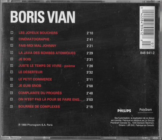 BORIS VIAN - Chansons Possibles Ou Impossibles