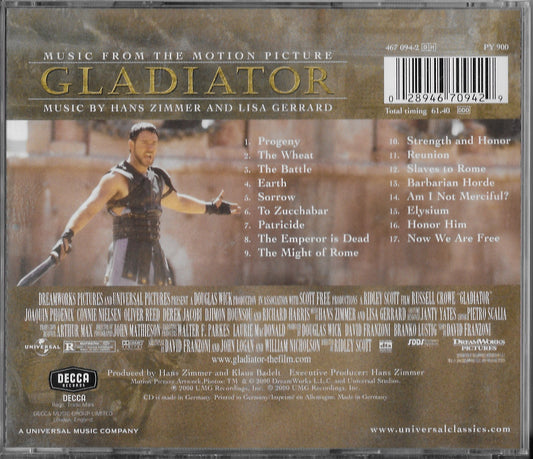 HANS ZIMMER AND LISA GERRARD - Gladiator (Music From The Motion Picture)