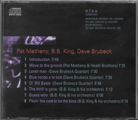 PAT METHENY, B.B. KING, DAVE BRUBECK - Jazz Masters (100 Ans De Jazz) - Concert Midem