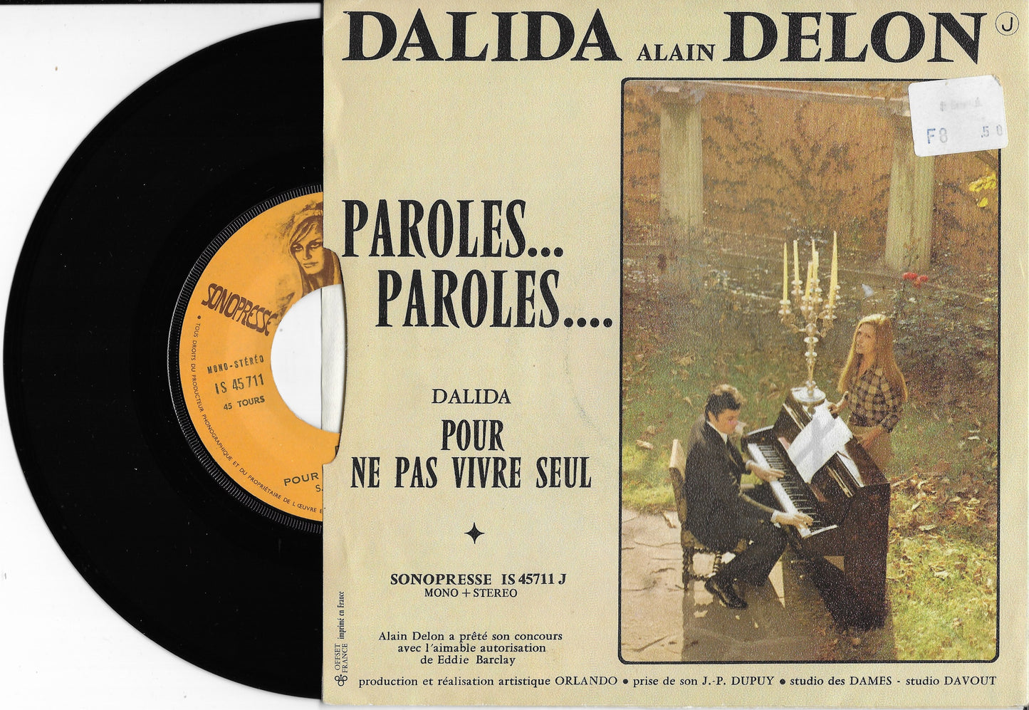 DALIDA, ALAIN DELON - Paroles... Paroles....
