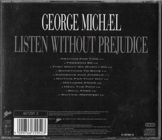 GEORGE MICHAEL - Listen Without Prejudice Vol 1