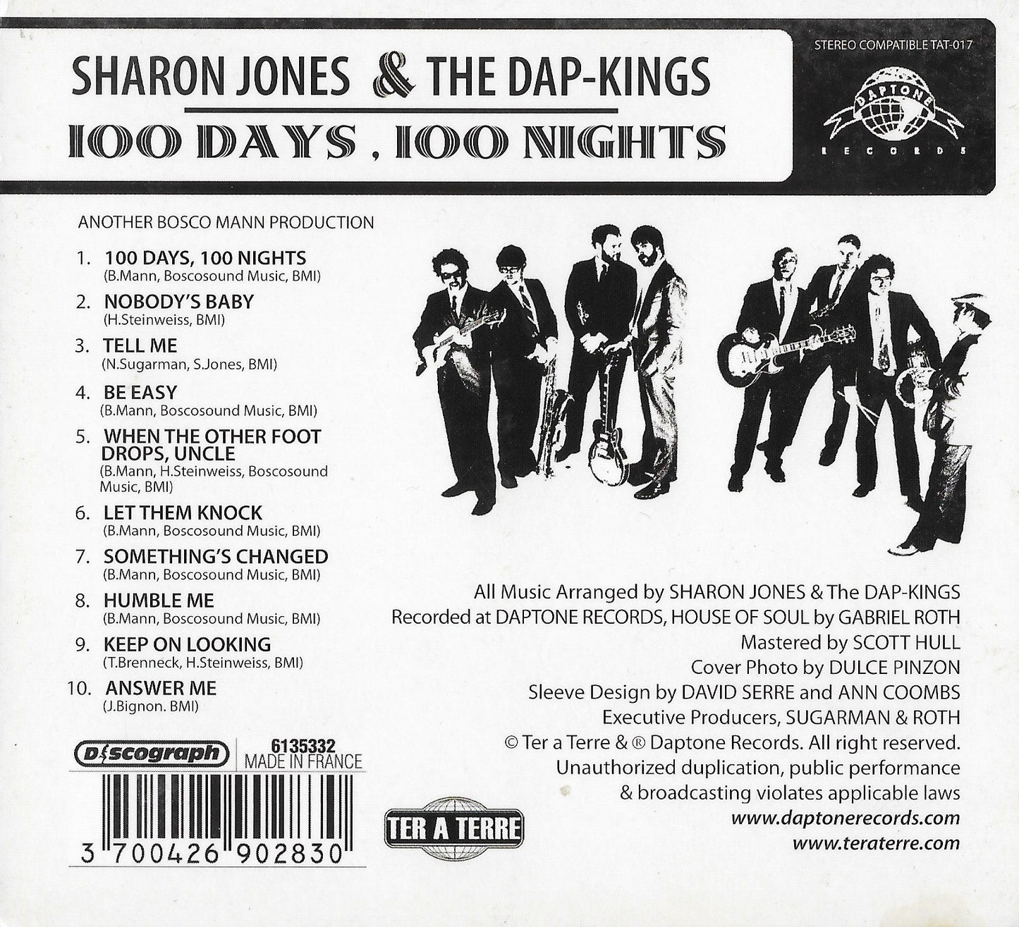 SHARON JONES & THE DAP KINGS - 100 Days, 100 Nights