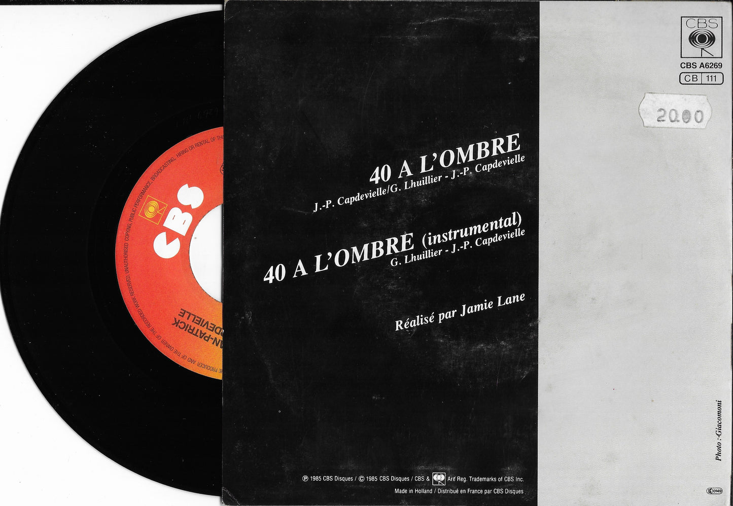 JEAN PATRICK CAPDEVIELLE - 40 A L'Ombre