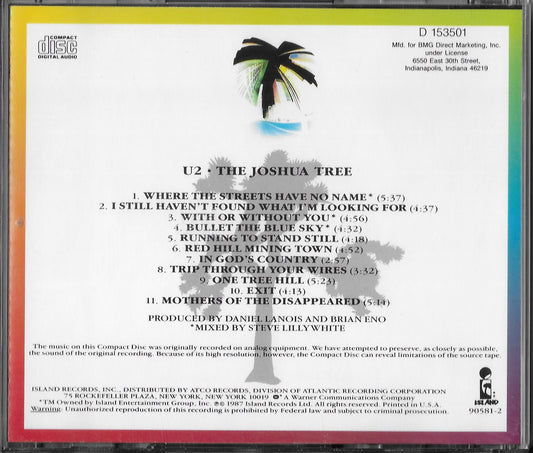 U2 - The Joshua Tree (Pressage US)