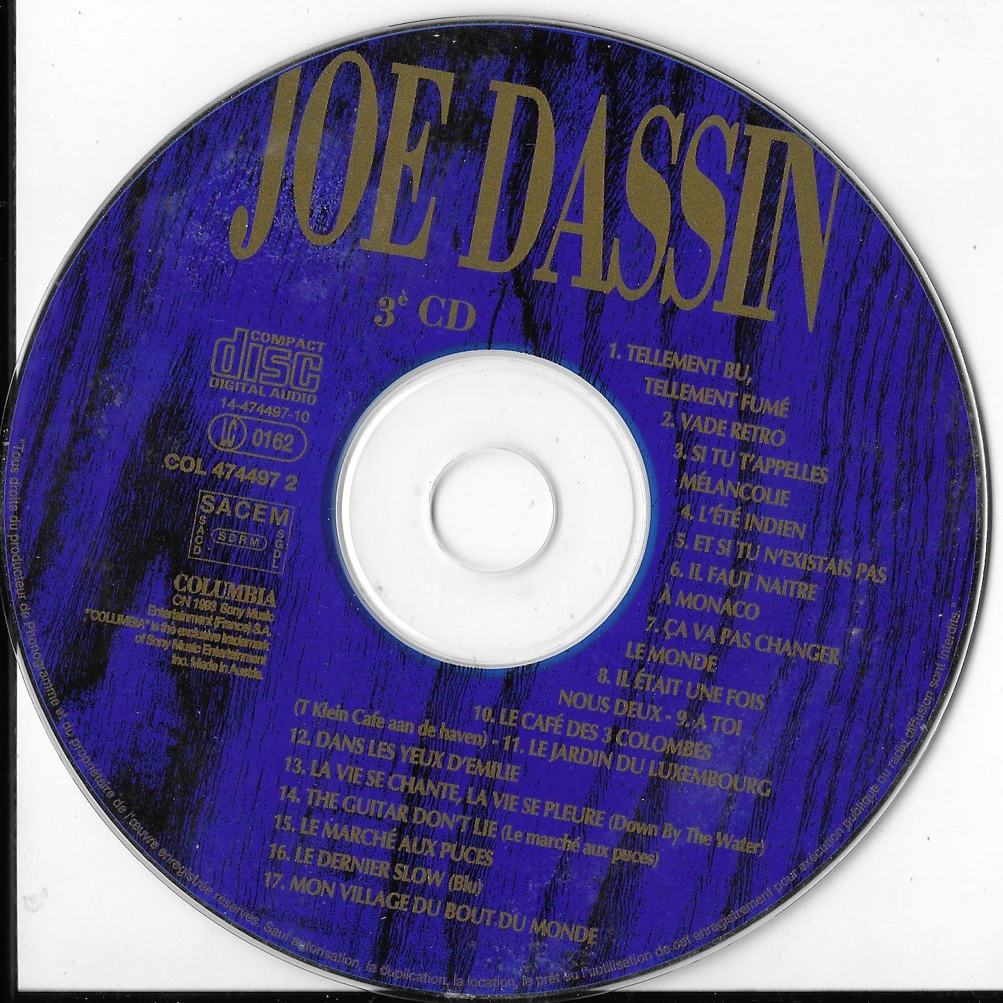 JOE DASSIN - Joe Dassin (Compilation 3 CD)
