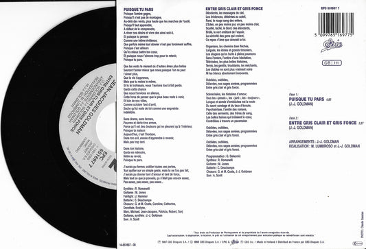 JEAN JACQUES GOLDMAN - Puisque Tu Pars