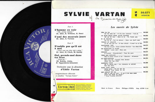 SYLVIE VARTAN - L'homme En Noir