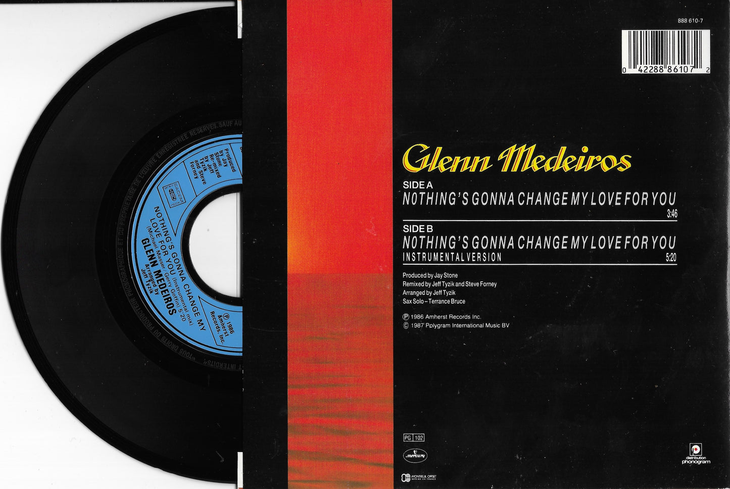 GLENN MEDEIROS - Nothing's Gonna Change My Love For You