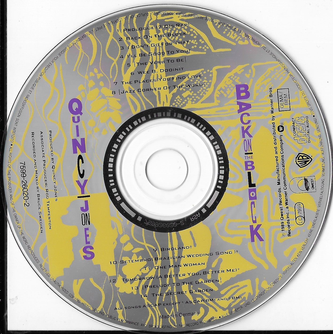 QUINCY JONES - Back On The Block