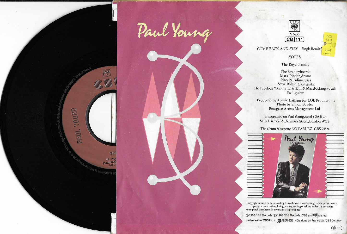 PAUL YOUNG - Come Back And Stay (Single Remix Version)