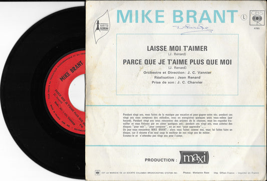 MIKE BRANT - Laisse Moi T'aimer
