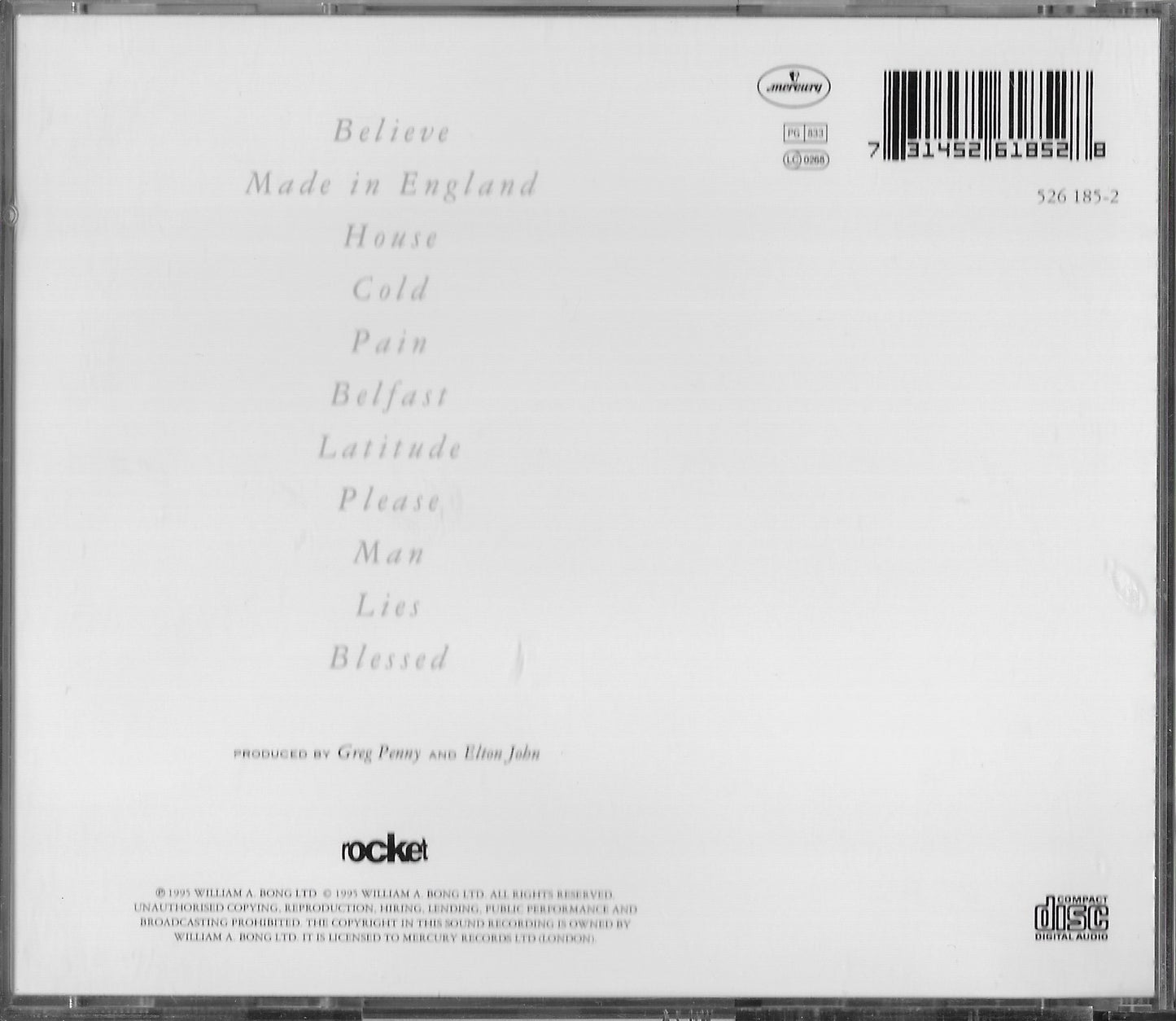 ELTON JOHN - Made In England
